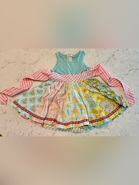 Matilda Jane Girls Hello Lovely Trend Setter Dress, like NEW!!